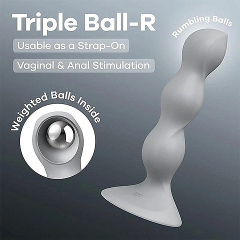 Triple Ball-R Beaded Anal Plug By Satisfyer - Butt Plugs