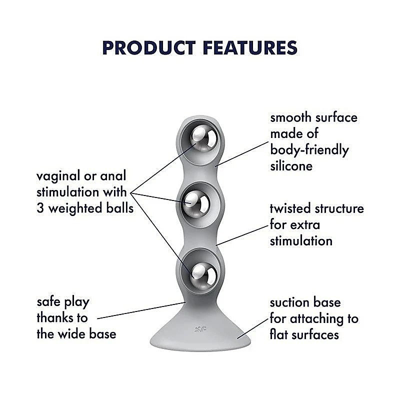 Triple Ball-R Beaded Anal Plug By Satisfyer - Butt Plugs
