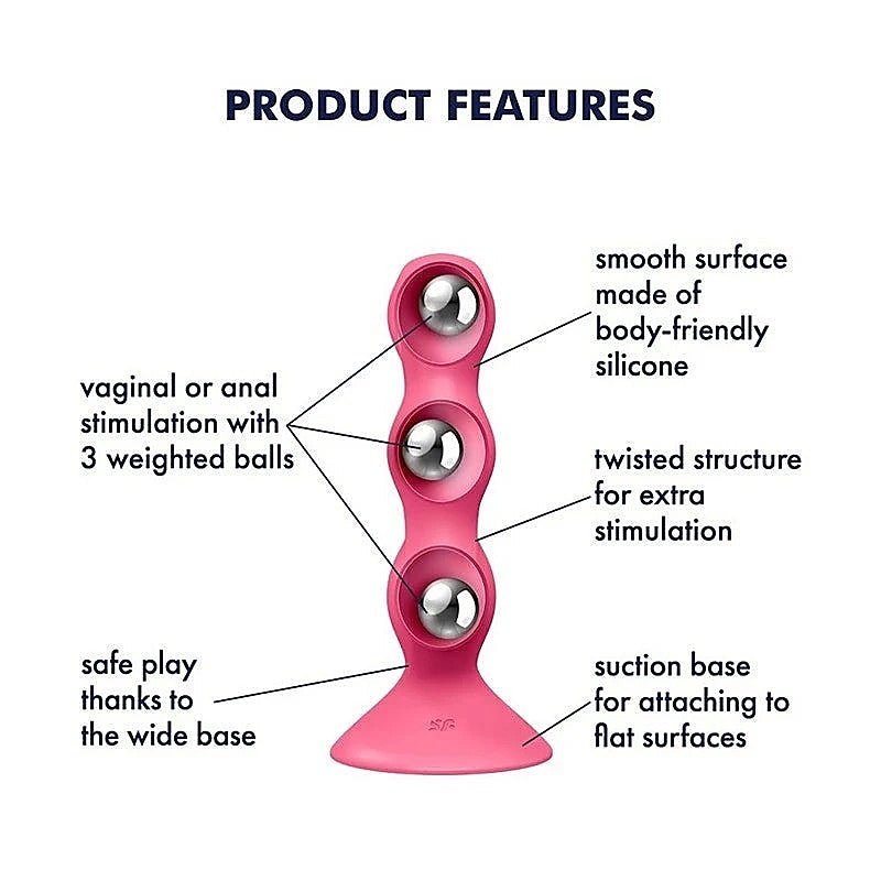 Triple Ball-R Beaded Anal Plug By Satisfyer - Butt Plugs