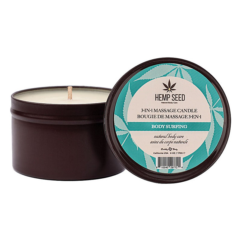 Hemp Seed 3-In-1 Scented Massage Candle By Earthly Body - Sex Pheromones and Perfumes