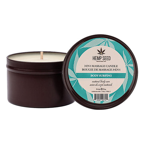 Hemp Seed 3-In-1 Scented Massage Candle By Earthly Body - Sex Pheromones and Perfumes