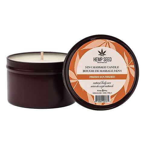 Hemp Seed 3-In-1 Scented Massage Candle By Earthly Body - Sex Pheromones and Perfumes
