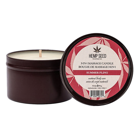 Hemp Seed 3-In-1 Scented Massage Candle By Earthly Body - Sex Pheromones and Perfumes