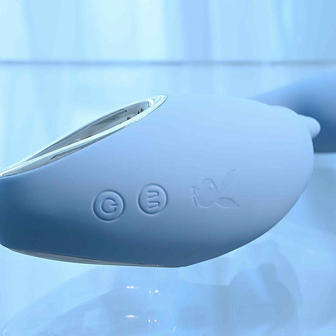 Playboy Pleasure Sapphire Sky Double Tongue Stimulator - G-Spot Vibrators