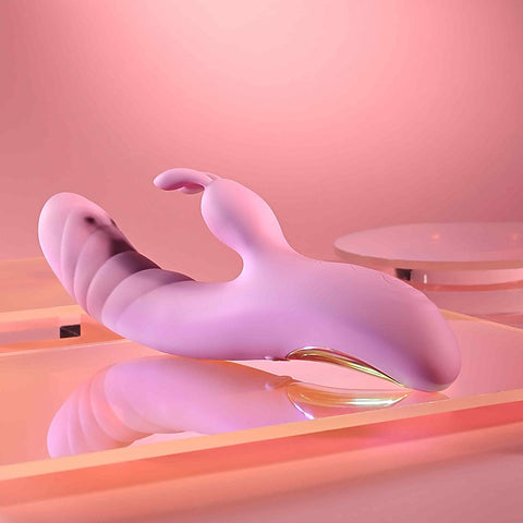 Playboy Pleasure RUB ME RIGHT Thrusting Rabbit Vibrator - Rabbit Vibrators