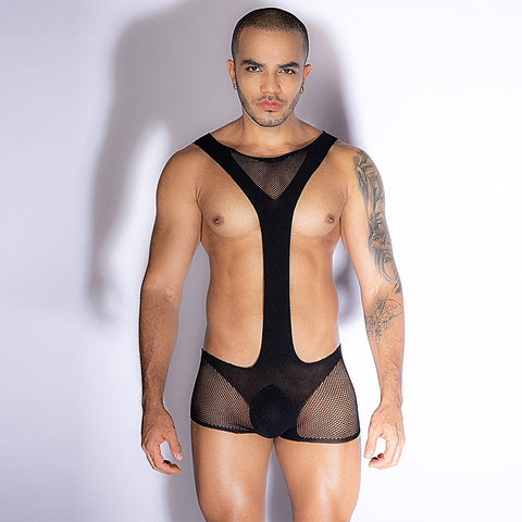 Love In Leather Sexy Mens Body Stockings
