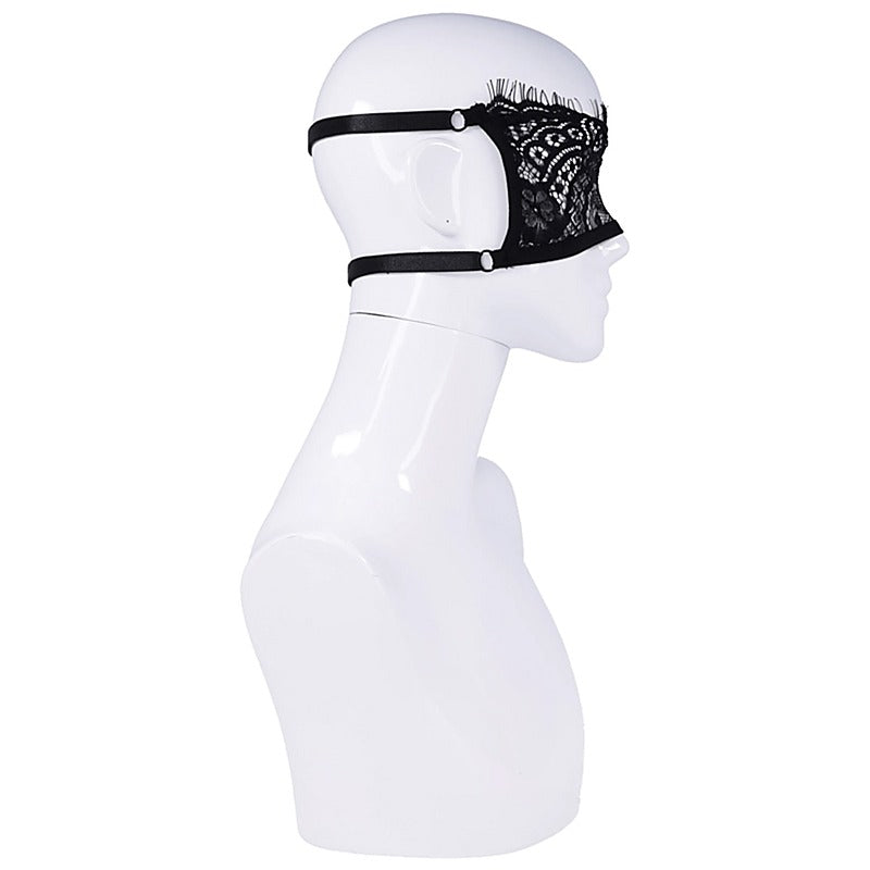 Veiled Vision Lace Blindfold By Sportsheets - Masks And Blindfolds