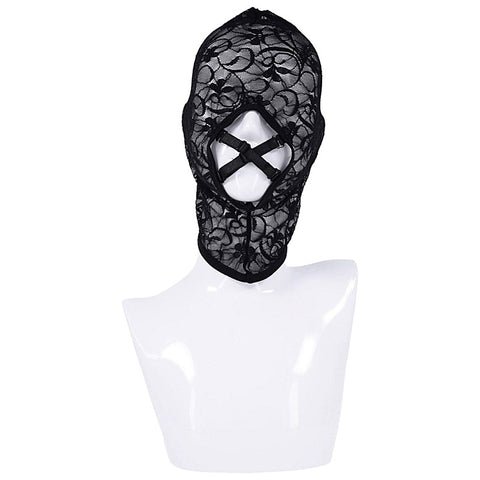 Lace Hush BDSM Hood by Sportsheets - Bondage Hoods