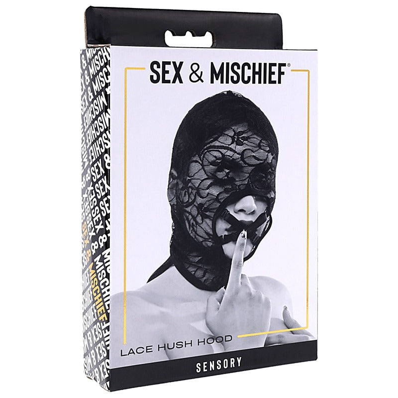 Lace Hush BDSM Hood by Sportsheets - Bondage Hoods