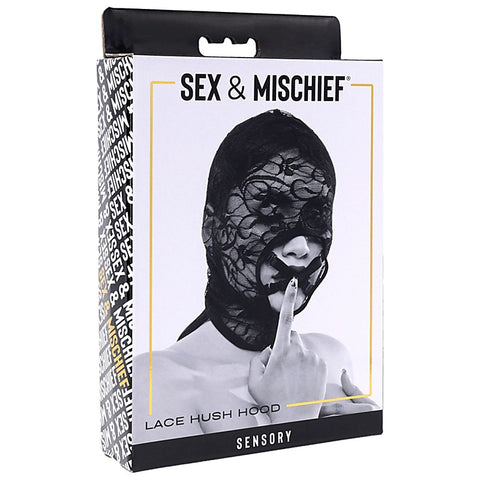 Lace Hush BDSM Hood by Sportsheets - Bondage Hoods