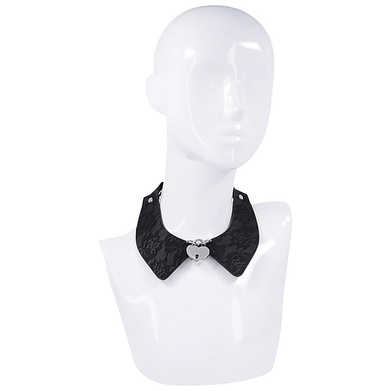 Sex and Mischief Heartbound Lace Day Collar by Sportsheets - Collars and Leads