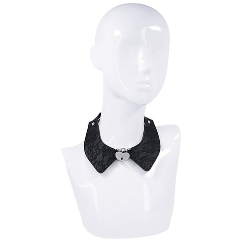 Sex and Mischief Heartbound Lace Day Collar by Sportsheets - Collars and Leads
