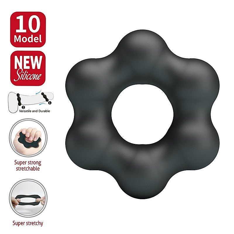 Clauzell Super Soft Silicone Cock Ring No.10 By Baile - Stretchy Cock Rings