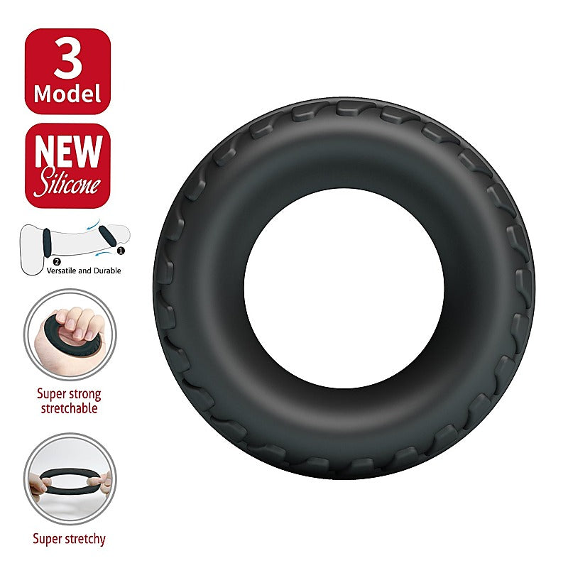 Dilson Super Soft Stretchy Silicone Cock Ring No.3 By Baile - Stretchy Cock Rings