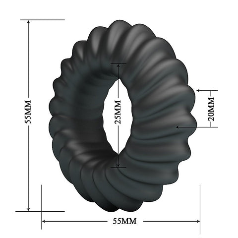 Fitz Super Soft Men'S Silicone Cock Ring No. 8 By Baile - Stretchy Cock Rings