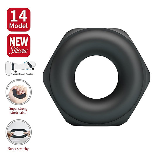Baile Jarvius Super Soft Silicone Cock Ring No.14 - Stretchy Cock Rings
