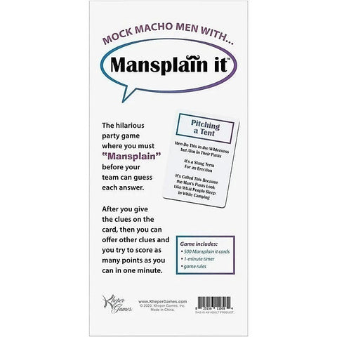 Mansplain It Adult Party Game by Kheper Games - Sex Games, Coupons and Tricks