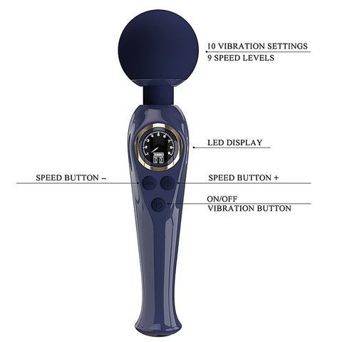 Pretty Love Skyler Vibrating Body Wand By Baile - Body Wands