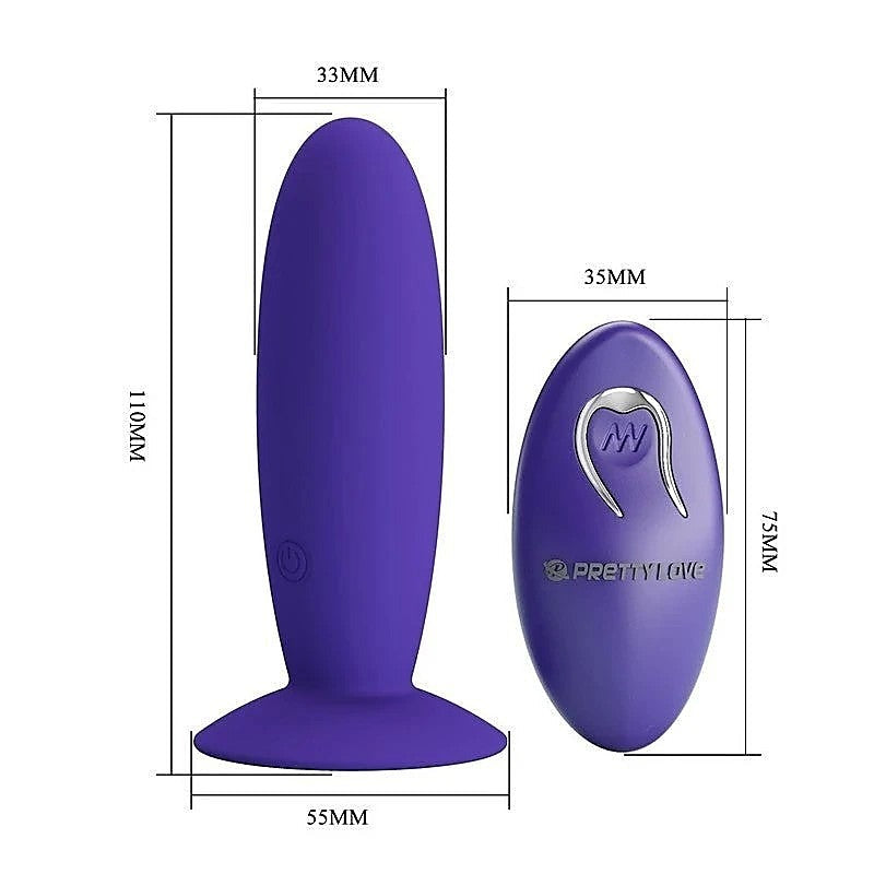 Baile Pretty Love Remote Control Vibrating Butt Plug Youth - Butt Plugs