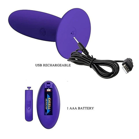 Baile Pretty Love Remote Control Vibrating Butt Plug Youth - Butt Plugs