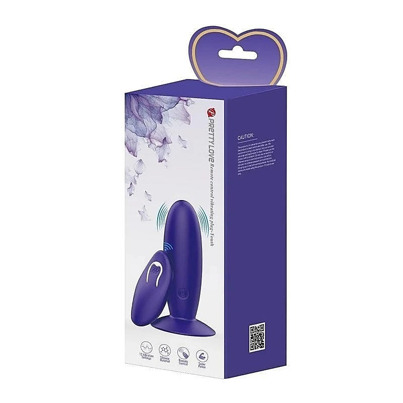 Baile Pretty Love Remote Control Vibrating Butt Plug Youth - Butt Plugs