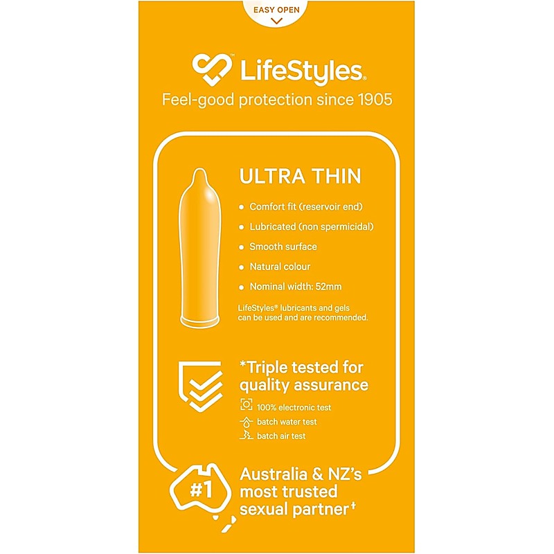 Lifestyles Ultra Thin Condoms 20S By Ansell - Condoms
