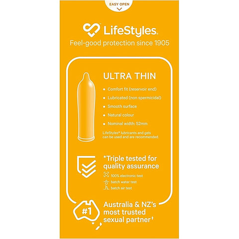 Lifestyles Ultra Thin Condoms 20S By Ansell - Condoms