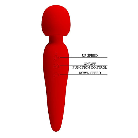 Pretty Love Meredith Silicone Body Wand Vibrator By Baile - Body Wands