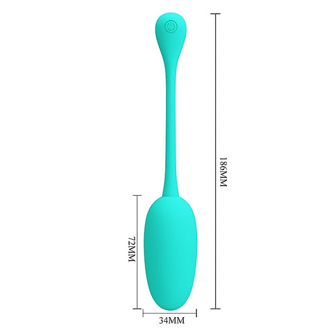 Baile Pretty Love KNUCKER Silicone Egg Vibrator - Love Eggs and Kegel Exercisers