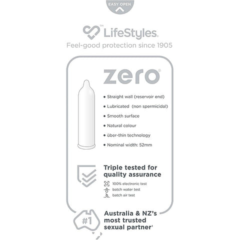 LifeStyles ZERO Condoms 40s