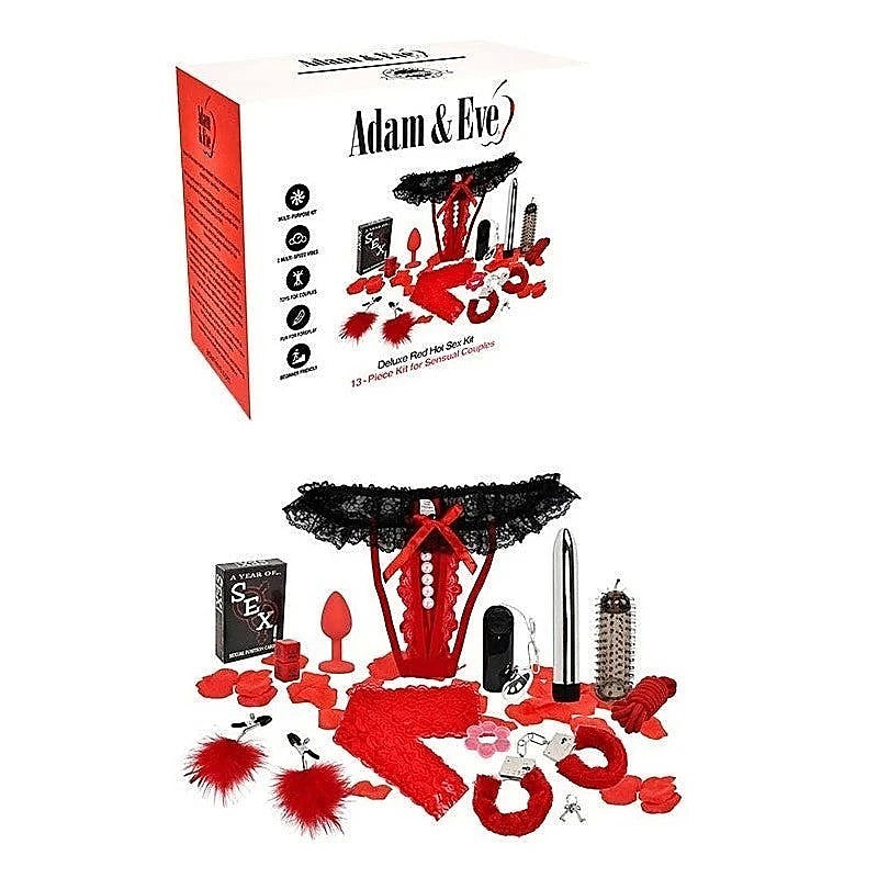 Deluxe Red Hot Couples Sex Kit By Adam & Eve - Sex Kits