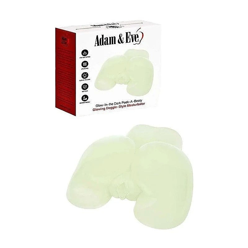 Glow In The Dark Peek-A-Booty Masturbator By Adam & Eve - Masturbators and Strokers