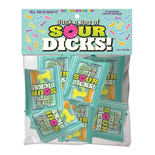 Little Genie Suck a Bag of Sour Dicks! Pecker Lollies 25 Pack
