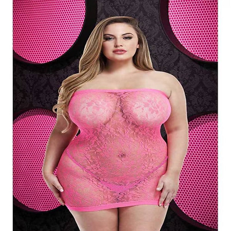 Lapdance Lingerie Lace Mini Dress XL - Body Stockings