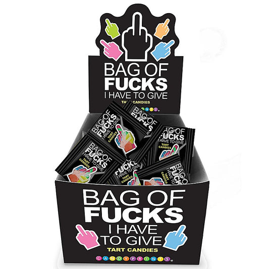 Bag Of Fucks I Have To Give 100 Pack Fruit Flavoured Lollies - Party Gifts and Novelties