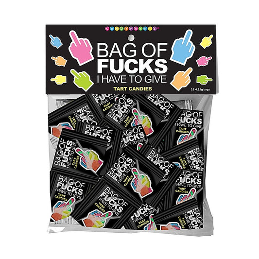 Bag Of Fucks I Have To Give Fruit Flavoured Lollies 25 Pack