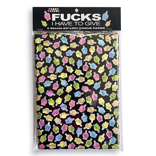 Little Genie Fucks I Have To Give Tissue Paper Sheets 6 Pack
