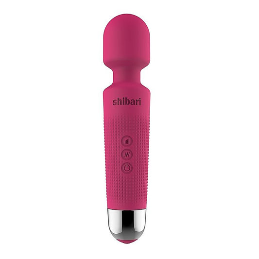 Shibari Mini Halo 20 Functions Body Wand Massager Pink