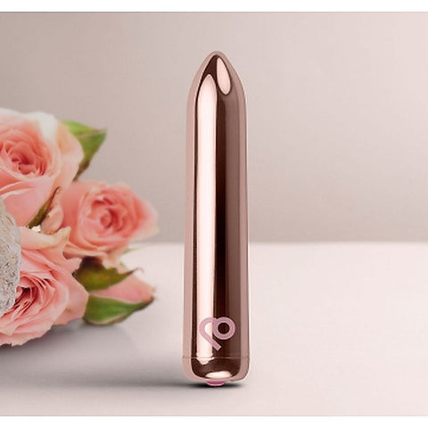 Golden Rose Rechargeable Bullet Vibrator By Rocks Off - Bullet Vibrators