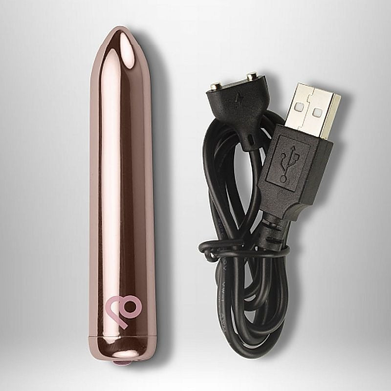Golden Rose Rechargeable Bullet Vibrator By Rocks Off - Bullet Vibrators