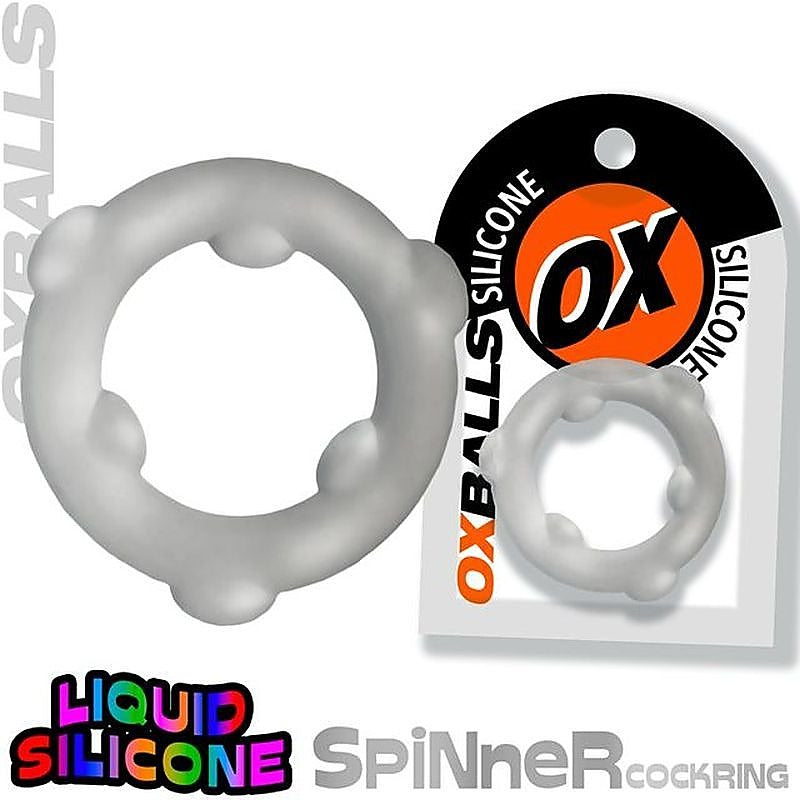 Spinner Stretchy Silicone Cock Ring By Oxballs - Stretchy Cock Rings