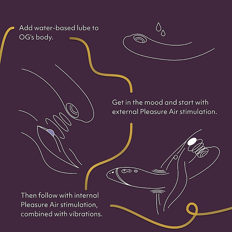 Womanizer Og Pleasure Air G-Spot Vibrator By Love Honey - G-Spot Vibrators