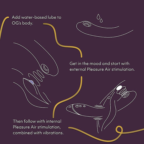 Womanizer Og Pleasure Air G-Spot Vibrator By Love Honey - G-Spot Vibrators