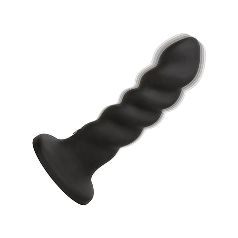 CalExotics Onyxxx Rechargeable Rippled Anal Probe - Butt Plugs