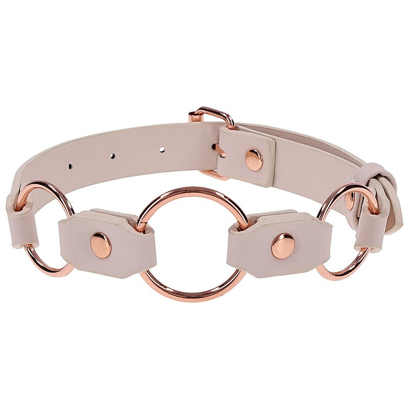 Peaches 'N Creame Ring Day Collar By Sportsheets - Collars and Leads