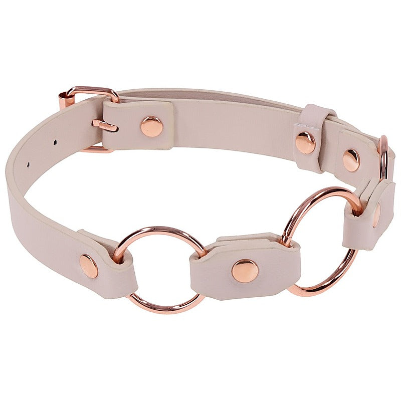 Peaches 'N Creame Ring Day Collar By Sportsheets - Collars and Leads