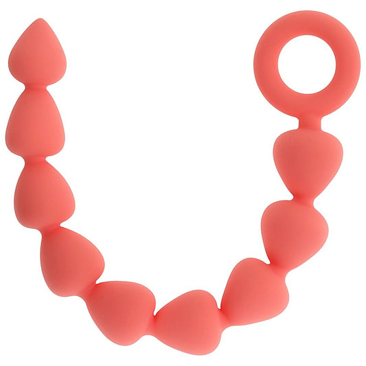 Peaches 'N Creame Silicone Anal Beads By Sportsheets - Anal Beads and Balls