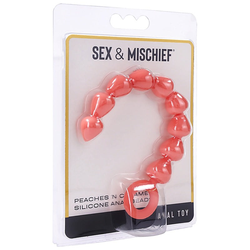 Peaches 'N Creame Silicone Anal Beads By Sportsheets - Anal Beads and Balls