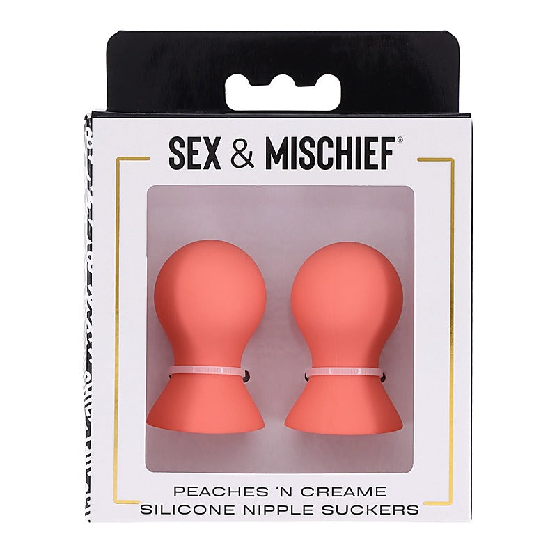 Sex and Mischief Peaches n CreaMe Silicone Nipple Suckers - Nipple and Clit Clamps