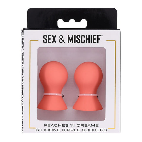 Sex and Mischief Peaches n CreaMe Silicone Nipple Suckers - Nipple and Clit Clamps